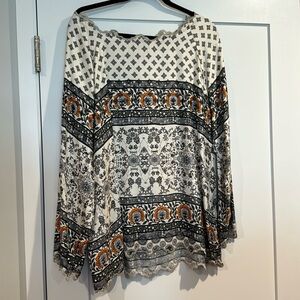 Johnny Was silk tunic size large